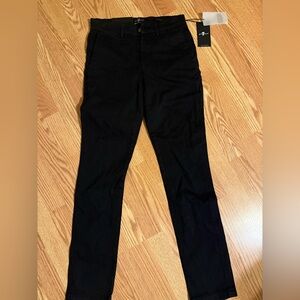 7 For All Mankind Black Luxe Performance Tapered Slim Leg NWT
